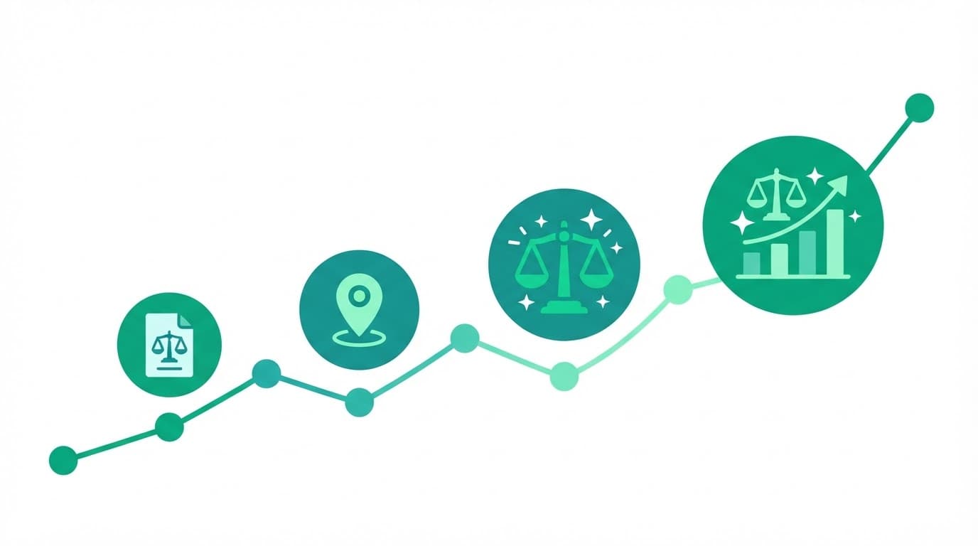 Growth in clients for a law firm